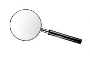 On closer examination, magnifying glass