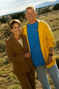 Pamela Yellen and her husband Larry Bank On Yourself Founder and President Pamela Yellen with husband Larry outside of Santa Fe